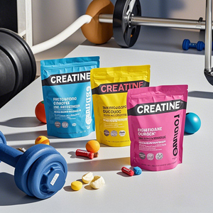 Sac en MylarPlastic personnalisé pour poudre de protéines de lactosérum, supplément, fermeture éclair, debout, emballage de 1 kg, sachet de créatine - Product Image 6