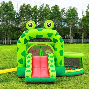 Château <span class=keywords><strong>gonflable</strong></span> en forme de <span class=keywords><strong>grenouille</strong></span>, petit toboggan intérieur pour enfants, château de saut - Product Image 1