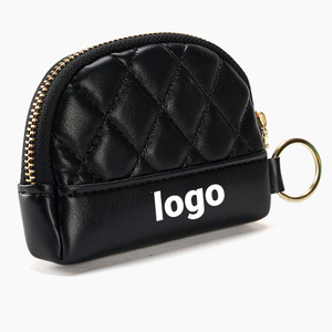 Women's Chic <b>Small</b> Coin <b>Purse</b> with Fish Design HalfMoon Shape Card Holder Key Ring - Product Image 1