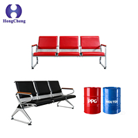 Chaises d'aéroport en polyuréthane monobloc de marque HongCheng, matière première auto-moulante, moulage intégral, pureté 99,9%