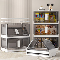 Armoire de rangement pliable de 50 cm avec organisateur en plastique et boîtes de rangement pliables, contenants de rangement imperméables en PP