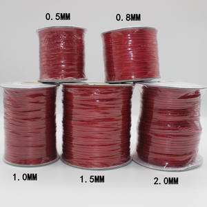 En gros 38 Couleurs Multi Tailles Polyester Tressé Corde Cirée Cordon DIY Macramé Fabrication De Bijoux Fils Directement De L'usine - Product Image 2