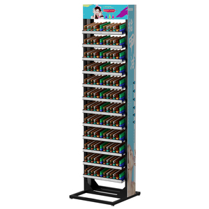 Kim Loại Sàn <span class=keywords><strong>Perspex</strong></span> Nail Polish Bán Buôn Tier Hiển Thị Giá Tủ Slots - Product Image 4