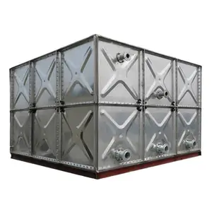 Ventas directas de fábrica Tanque de almacenamiento de agua de panel de acero galvanizado por inmersión en caliente con precio bajo y alta calidad