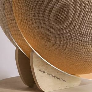 Tiragraffi per Gatti Grande a Forma di Uovo e Albero per Gatti Moderno a 4 Livelli in Materiale Sisal Ecologico con Imballaggio in Cartone e Pallina Tiragraffi - Product Image 4