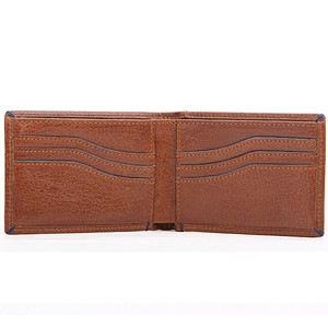 Alta calidad al por mayor de moda corto de cuero genuino dinero tarjetero hombres billetera plegable - Product Image 6