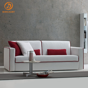Divano Moderno Minimalista a Due Posti in Arancione Brillante, Schiuma ad Alta Resilienza, Rivestimento in Tessuto Premium, Piccolo Arredo per Soggiorno - Product Image 5