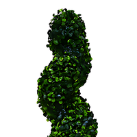 Spirale décorative herbe bonsaï arbre artificiel plantes spirale topiaire buis arbre pour la maison jardin cour décor