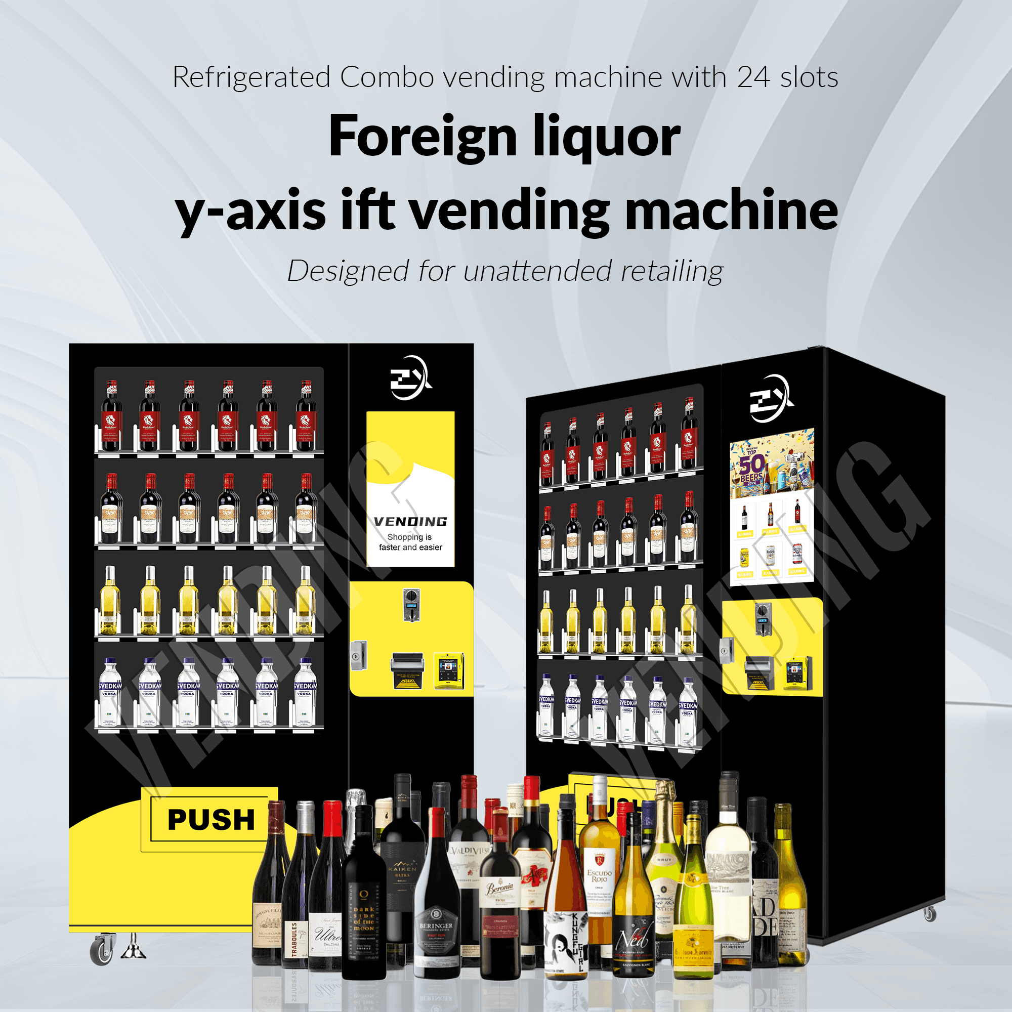 Zxvending Red Wine Vending Machine - Elevator Alcohol Vending