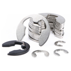 1.5mm 2mm 2.5mm 3mm - 17mm E Clip giữ lại Snap Vòng circlips Đen DIN 6799 - Product Image 1