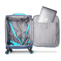 Bagages à main personnalisés en tissu Oxford avec poignée en fer, valises souples durables à roulettes