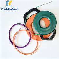 YILI 100FT Kabel Penarik Kabel Poliester 3-Strand Anti Patah, Penarik Kabel Tegangan Tinggi untuk Saluran Dinding Bawah Tanah Pro