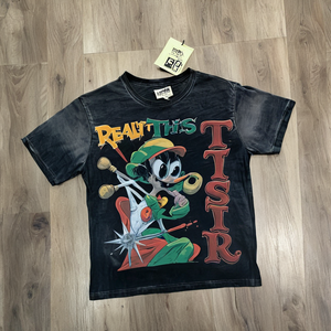 เสื้อยืดคอตตอนทรงสปอร์ต สตรีทแวร์ โอเวอร์ไซส์ ไหล่ตก แขนสั้น พิมพ์ลายวินเทจ สำหรับผู้ชาย (แบบดรอปชิป) - Product Image 6