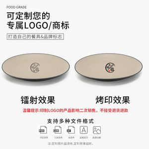 Assiette ronde en mélamine, couleur unie, durable, compatible micro-ondes, pour hôtel, buffet, fête - Product Image 5