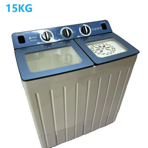 Lavaggio elettrico secco marca grande capacità 15kg secchio di plastica oro polvere domestico semi-automatico doppio secchio lavatrice - Product Image 1