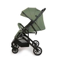 Poussette légère en lin pour nouveau-né, cadre en alliage d'aluminium, capacité de 20 kg, design multifonctionnel, pliable, fonction assise et inclinable