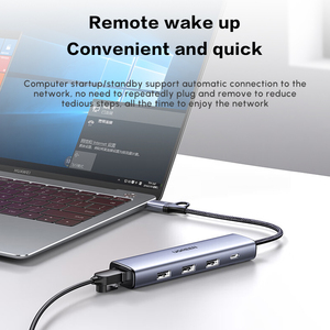 Ugreen Cm475 <span class=keywords><strong>USB</strong></span> A + C Để Ethernet Adapter 5 Trong 2 <span class=keywords><strong>USB</strong></span> C Hub Ethernet 3 <span class=keywords><strong>USB</strong></span> 3.0 Cổng Gigabit <span class=keywords><strong>RJ45</strong></span> Cắm Và Chơi Cho Máy Tính - Product Image 5