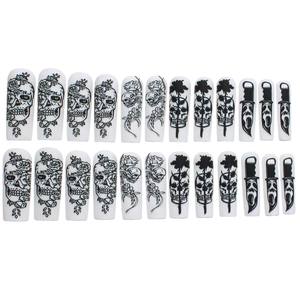 <span class=keywords><strong>Uñas</strong></span> Postizas <span class=keywords><strong>de</strong></span> Estilo Halloween para Fiestas, Diseño Previamente Diseñado, Color Sólido, Venta al por Mayor - Product Image 4