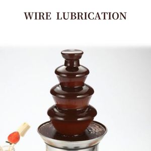 Fontaine à chocolat professionnelle en acier inoxydable rouge miniature avec logo personnalisé pour les fêtes - Product Image 2