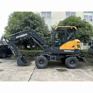 New Hyundai HW60ECO Wheeled Excavator 6 Ton Compact Mobile Digger Yanmar Engine Fuel Efficient Urban Construction Machine Ready - Product Image 2