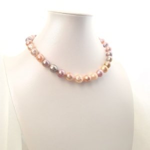 Collier de <span class=keywords><strong>perles</strong></span> d'eau douce baroques Edison, <span class=keywords><strong>perles</strong></span> irrégulières de couleurs mélangées, <span class=keywords><strong>perles</strong></span> véritables <span class=keywords><strong>en</strong></span> vrac, chaîne de <span class=keywords><strong>perles</strong></span>, bijoux <span class=keywords><strong>en</strong></span> <span class=keywords><strong>gros</strong></span> - Product Image 2