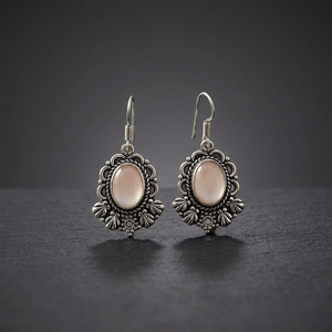 925 <b>Silver</b> Moonstone <b>Drop</b> <b>Earrings</b> for Women Gold Plated Water <b>Drop</b> Shape for Wedding or Party - Product Image 4