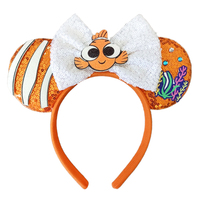 2025 dessin animé paillettes bandeau pour femmes et filles souris oreilles Festival bandeau Cosplay fête Hairbow cadeau pour les enfants