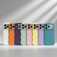 Coque de téléphone en silicone liquide Original Wave pour iPhone 16 17 18 Pro Max, antichoc, avec aimant, Coque de protection pour téléphone