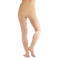 Collants de compression 30-40 mmHg à bout ouvert, soutien à compression dégradée pour la circulation sanguine