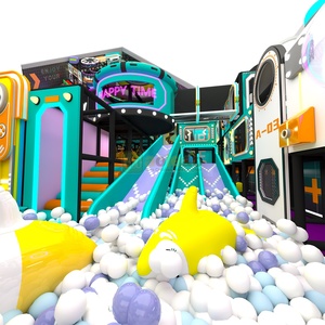 Aoleao Custom Theme Center : Ensemble d'équipements de jeux intérieurs Softplay avec toboggan, piscine à balles et espace de jeu simulé, certifié CE TUV pour usage commercial - Product Image 2