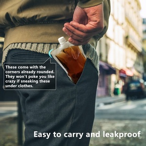 Túi Đựng Đồ Uống Dạng Lỏng Trong Suốt In Theo Yêu Cầu Túi Đựng Đồ Uống Bằng Nhựa Cấp Thực Phẩm Có Thể Gập Lại Được - Product Image 6