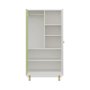 Lemari Pakaian Anak E0/E1 Kayu <span class=keywords><strong>2</strong></span> Pintu Multifungsi dengan 5 Lapis Kaki Kayu untuk Perabot Kamar Tidur - Product Image 6