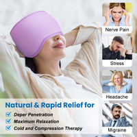 Bandeau de soulagement flexible pour la migraine, thérapie chaude et froide, compresse rafraîchissante pour le front, enveloppement en gel pour la tête