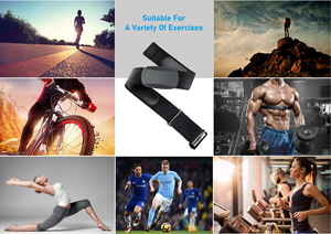 เครื่องติดตามการออกกำลังกายแบบสวมใส่อัจฉริยะ Bluetooth5.0 & ANT+ ที่ขายดีที่สุด พร้อมสายรัดห<span class=keywords><strong>น</strong></span>้าอกวัดอัตราการเต้<span class=keywords><strong>น</strong></span>ของหัวใจ รองรับการปรับแต่ง OEM - Product Image 6