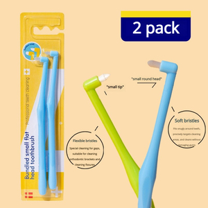 Set di Spazzolini Ortodontici - Testina Appuntita/Piatta, Ciuffo Singolo e Spazzolino Interdentale per Apparecchi, Denti del Giudizio e Pulizia delle Fessure Interdentali - Product Image 3