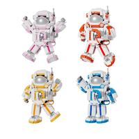 Bloques de Construcción de Astronauta, Adorno, Juguetes para Niños, Ensamblaje Educativo, Modelo de Tecnología de Moda, Plástico ABS, 1 kg, 10x4.5x12 cm