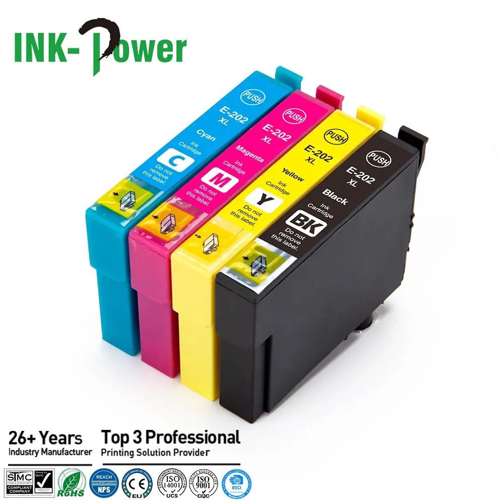 INK-POWER 202XL T202XL 202 T202 XL Premium Compatible Color Inkjet Ink Cartridge for Epson Photo XP-5100 Printer