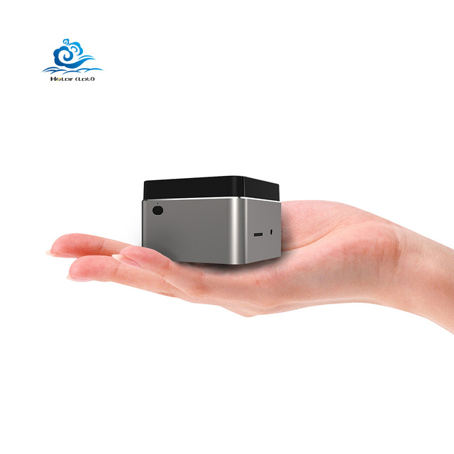 Small Pocket Mini Pc Quad Cores N100 12GB LPDDR4 128G EMMC/SSD H-D-M-I2.0 4K Win10 WIFI Desktop Computer