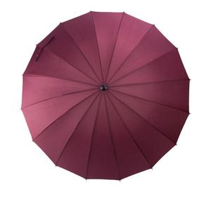 Parapluie d'affaires pour adulte à poignée droite 16K, vente chaude, design à baleines, style classique, automatique, vente en gros d'usine, pas cher - Product Image 1