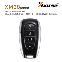 Clé télécommande universelle intelligente Xhorse VVDI XSSBR0EN série XM38, style SUB.RU, 4 boutons, clés de véhicule