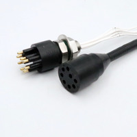 Connecteur Subconn en acier inoxydable étanche, prise circulaire BH8F IL8M, connecteur de câble humide enfichable sous-marin pour ROV