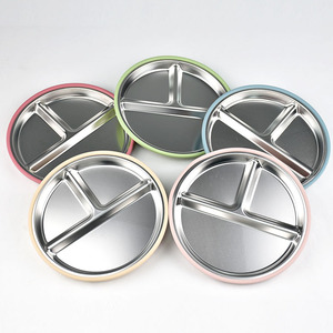 Trẻ Em Phim Hoạt Hình Thiết Kế Thép Không Gỉ Silicone Vòng Hút Tấm Không Độc Hại & Máy Rửa Chén An Toàn Cho Bé Ăn - Product Image 5