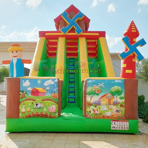 Outdoor kids bouncy jumpers bounce <b>house</b> commercial toboggan gonflable <b>inflatable</b> aladdin slide for party - Product Image 5