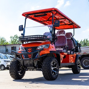 2 posti 4 + 2 posti 2 + 2 posti Golf cart a basso costo batteria elettrica al litio con musica Bluetooth