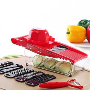 Kitchen Stainless Steel <b>Multifunctional</b> Manual Plastic <b>Vegetable</b> Food Chopper Slicer Dicer Potato <b>Cutter</b> Set <b>Vegetable</b> Slicer - Product Image 1