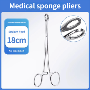 คีมจับฟองน้ำแบบยาวสำหรับโรงพยาบาล ขายดี ใช้งานได้จริง จับถนัดมือ ใช้งานง่าย ป้องกันสนิม อุปกรณ์การแพทย์สำหรับการผ่าตัด - Product Image 6