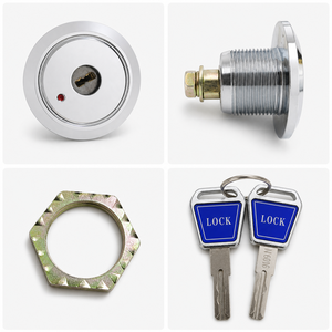 Lucchetto a Disco Doppio con Apertura Sicura 48mm, <span class=keywords><strong>Serratura</strong></span> a Camma con 2 Chiavi in Lega di Zinco, <span class=keywords><strong>Chiave</strong></span> Rimovibile in Entrambe le Posizioni, Antifurto di Sicurezza - Product Image 2