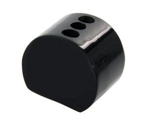 LS perspex acrílico <span class=keywords><strong>3</strong></span> dardos cubo 80mm <span class=keywords><strong>x</strong></span> 31mm <span class=keywords><strong>x</strong></span> 30mm Base de exhibición de dardos acrílico negro logotipo personalizado impresión compatible - Product Image 1