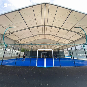 Tentes de sport à structure en aluminium, toit en PVC imperméable pour terrains de tennis et de padel, tentes de padel personnalisées en forme d'arche - Product Image 6