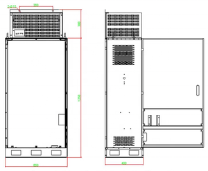 현대식 3상 380V/220V 승강기 제어반 C7000 강철 부품 승객용 엘리베이터 기어리스 견인기 호텔용 - Product Image 4